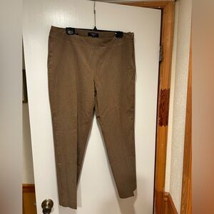 Talbots darker beige 14Petite side zip trousers